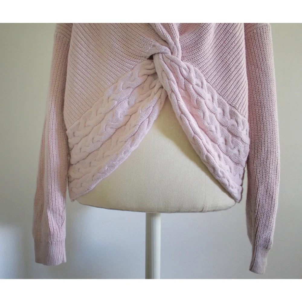 Express Knitted Cross Back Sweater Large Preowned